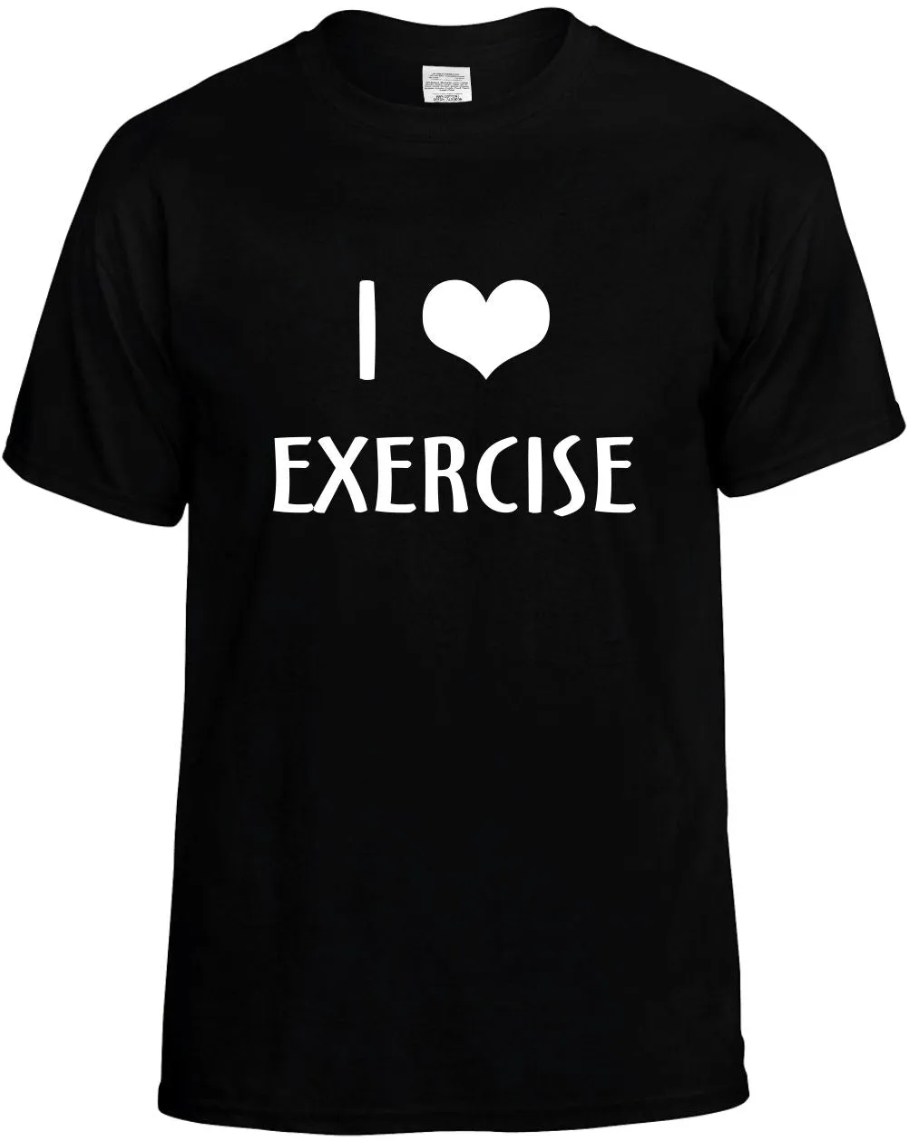 I Love Heart Exercise Unisex T-Shirt Novelty Graphic Tee Shirt