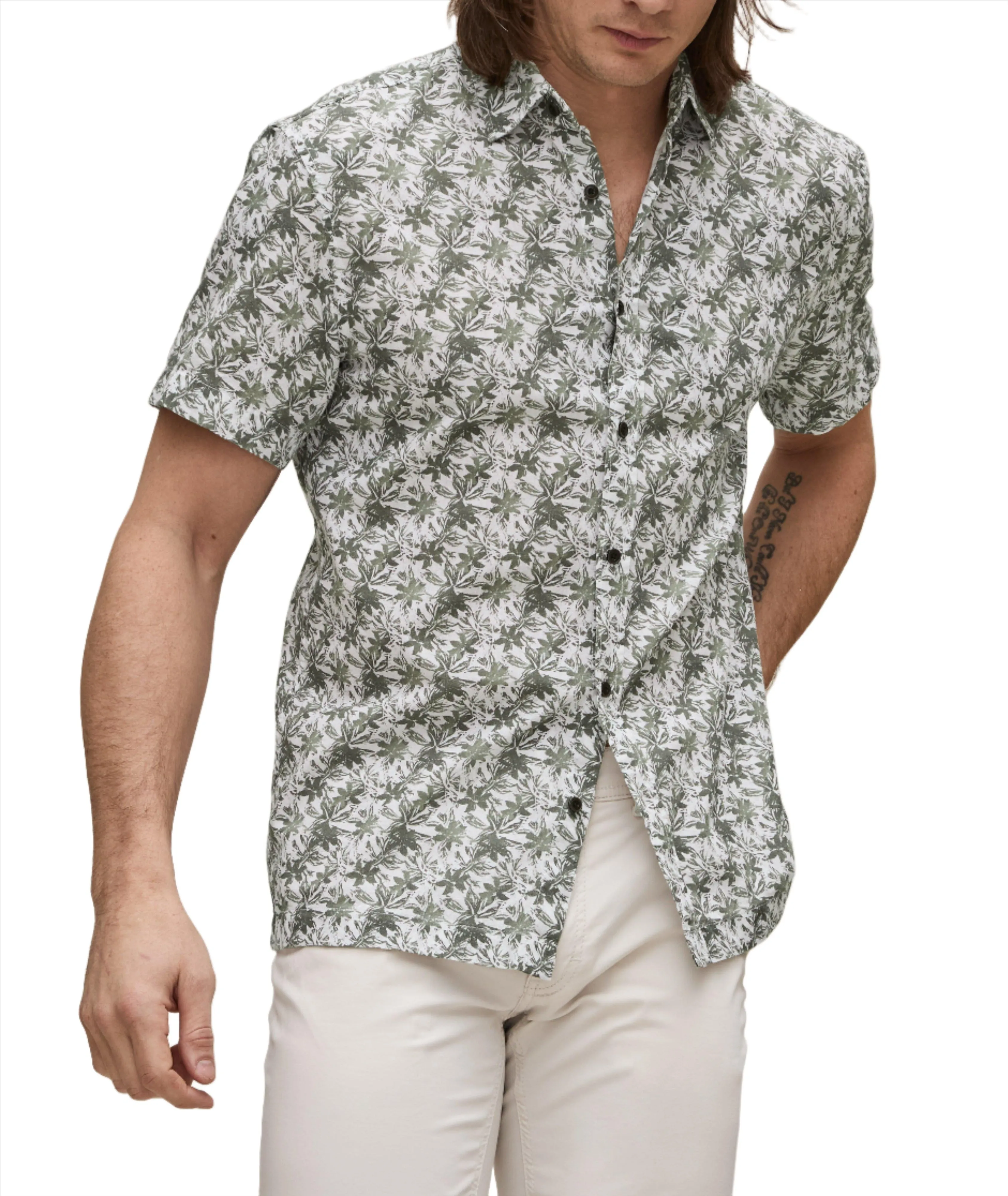 ID24150-Joop Green Harris Shirt