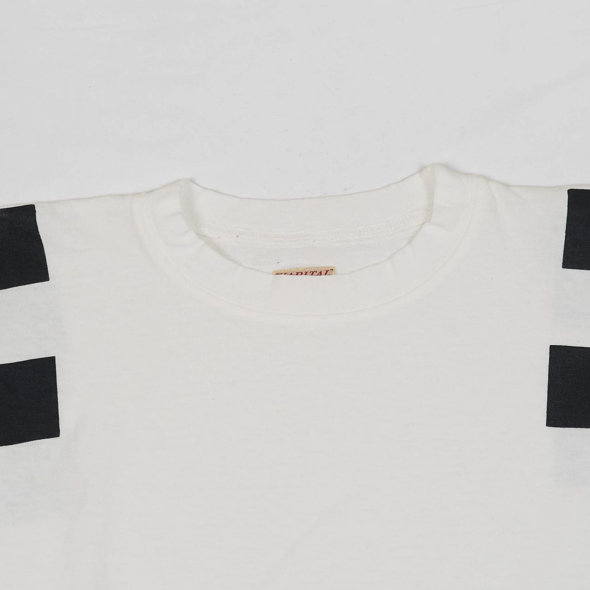 Kapital Short Sleeve Racer Flag  Crew Neck T-Shirt