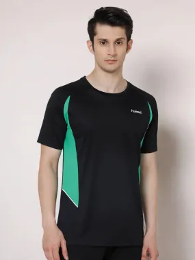 Kemper Round Neck Half Sleeve Solid Regular fit Polyester T-shirt for Men Comfortable Breathable Fabric Stretchable for Everyday Use Ideal for Yoga Training Gym Running or Performance