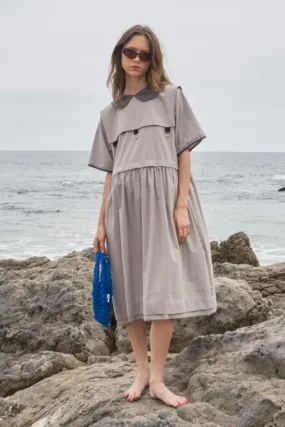 KkCo - Pumice Dress: Striped Stone