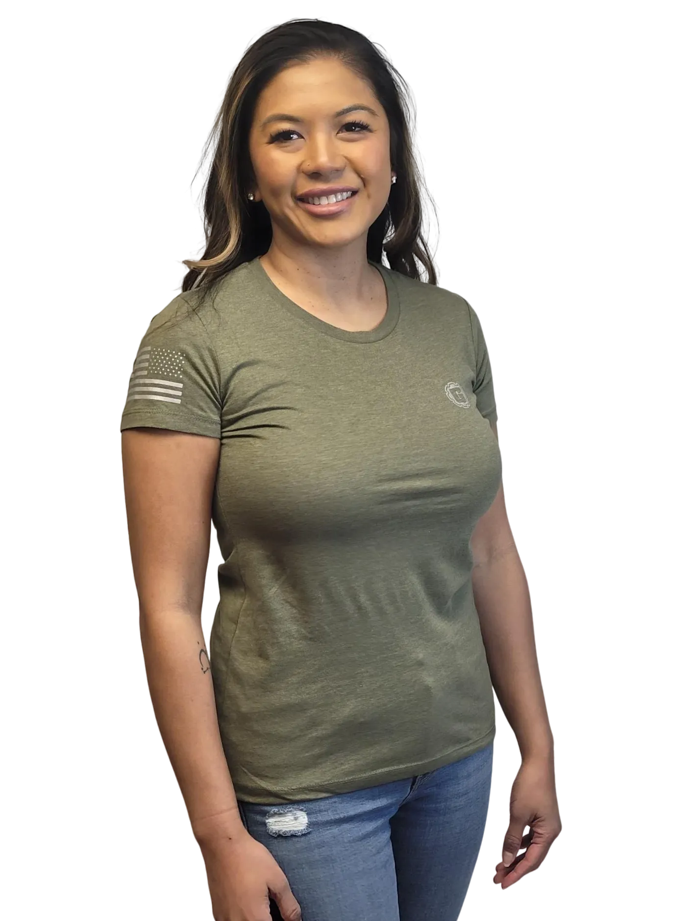 Ladies MS Flag Tee