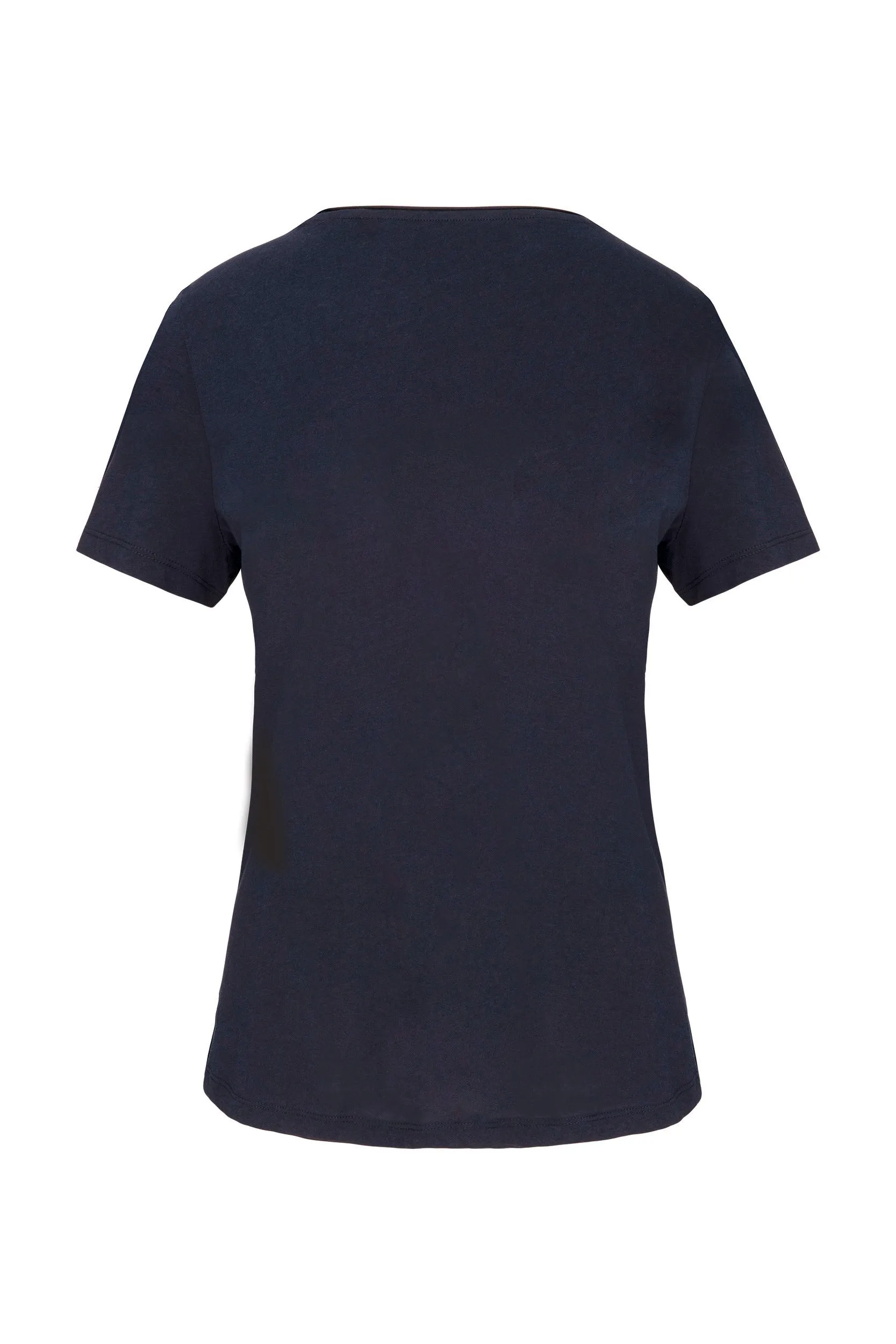 Ladies' Short-sleeved Organic T-shirt With Raw Edge Neckline - 110 g/m² -  K399