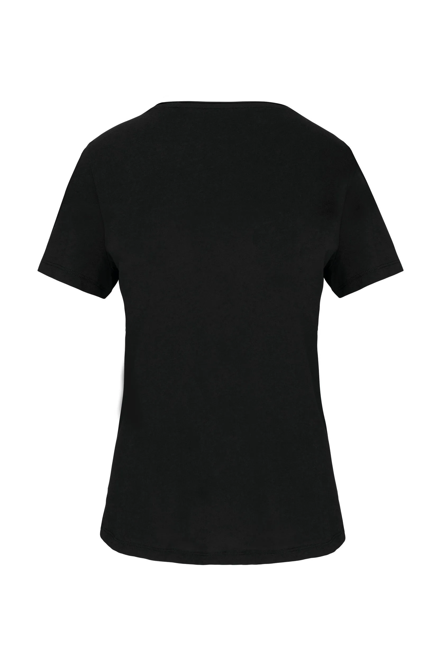 Ladies' Short-sleeved Organic T-shirt With Raw Edge Neckline - 110 g/m² -  K399