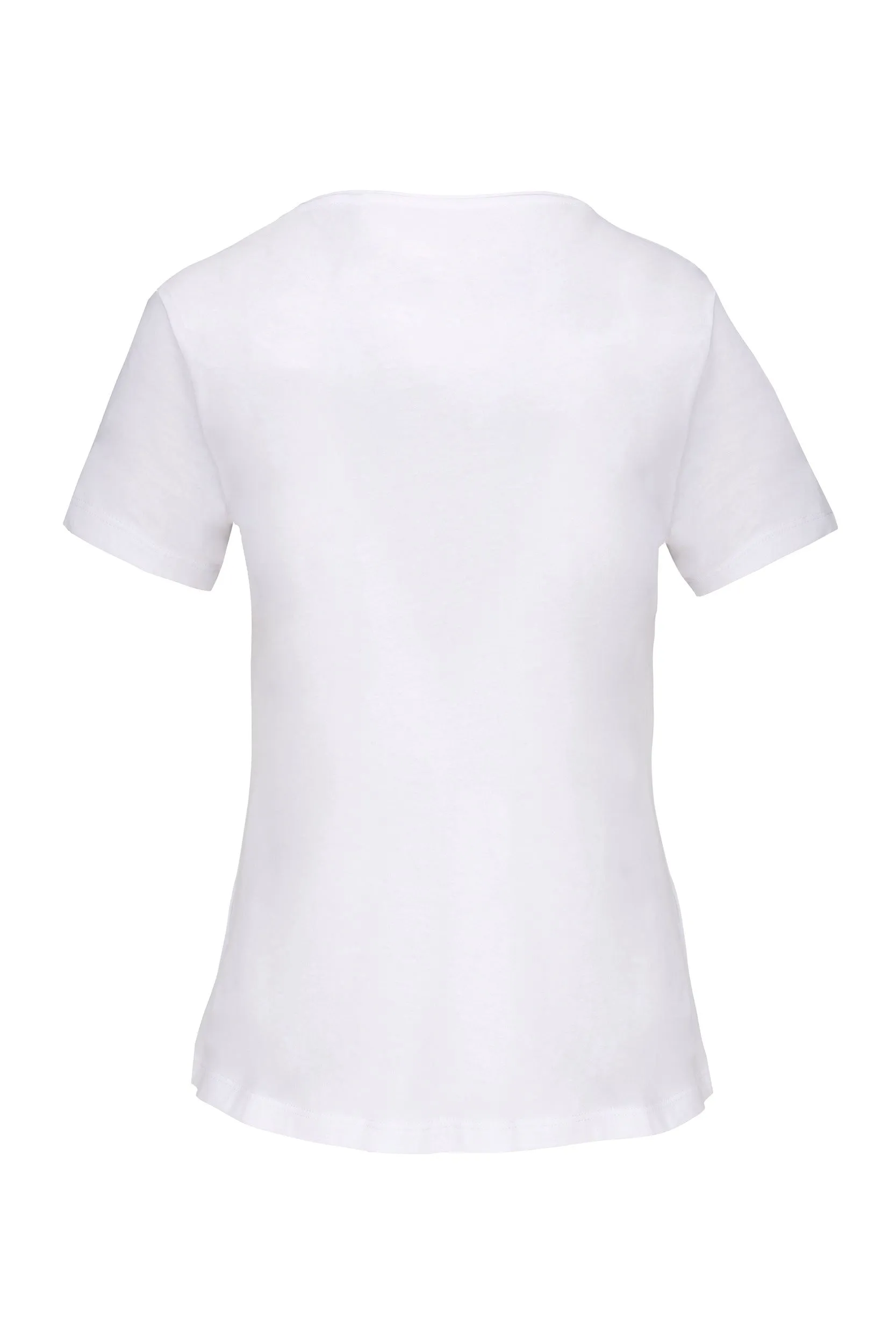 Ladies' Short-sleeved Organic T-shirt With Raw Edge Neckline - 110 g/m² -  K399