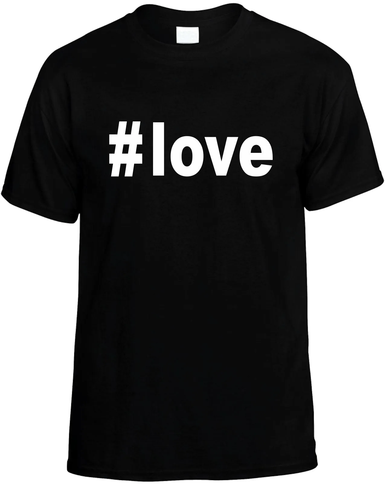 #Love Hashtag Unisex T-Shirt Novelty Graphic Tee Shirt