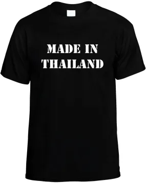 Made in Thailand Unisex T-Shirt Novelty Graphic Tee Shirt