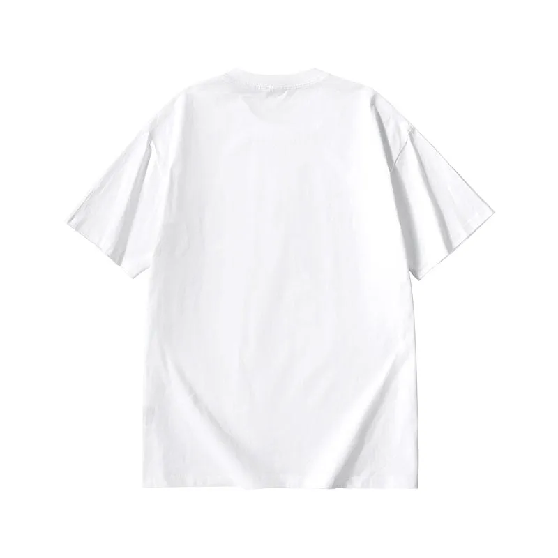 Melt Ice monogram print loose sleeved cotton T-shirt