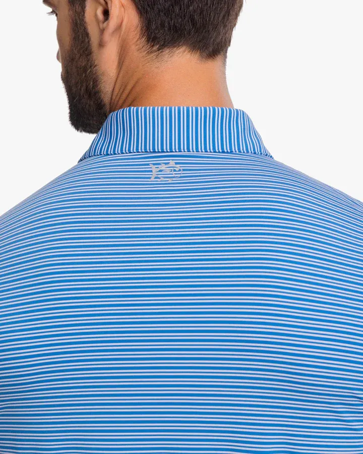 Men's Brrreeze Millwood Stripe Performance Polo Shirt