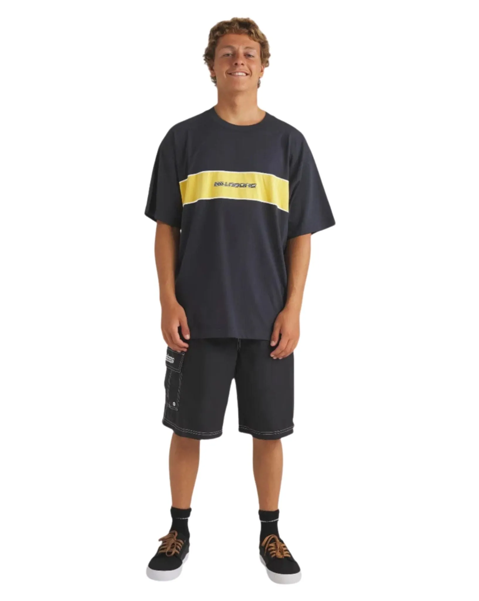 Mens Panel Ss T-shirt