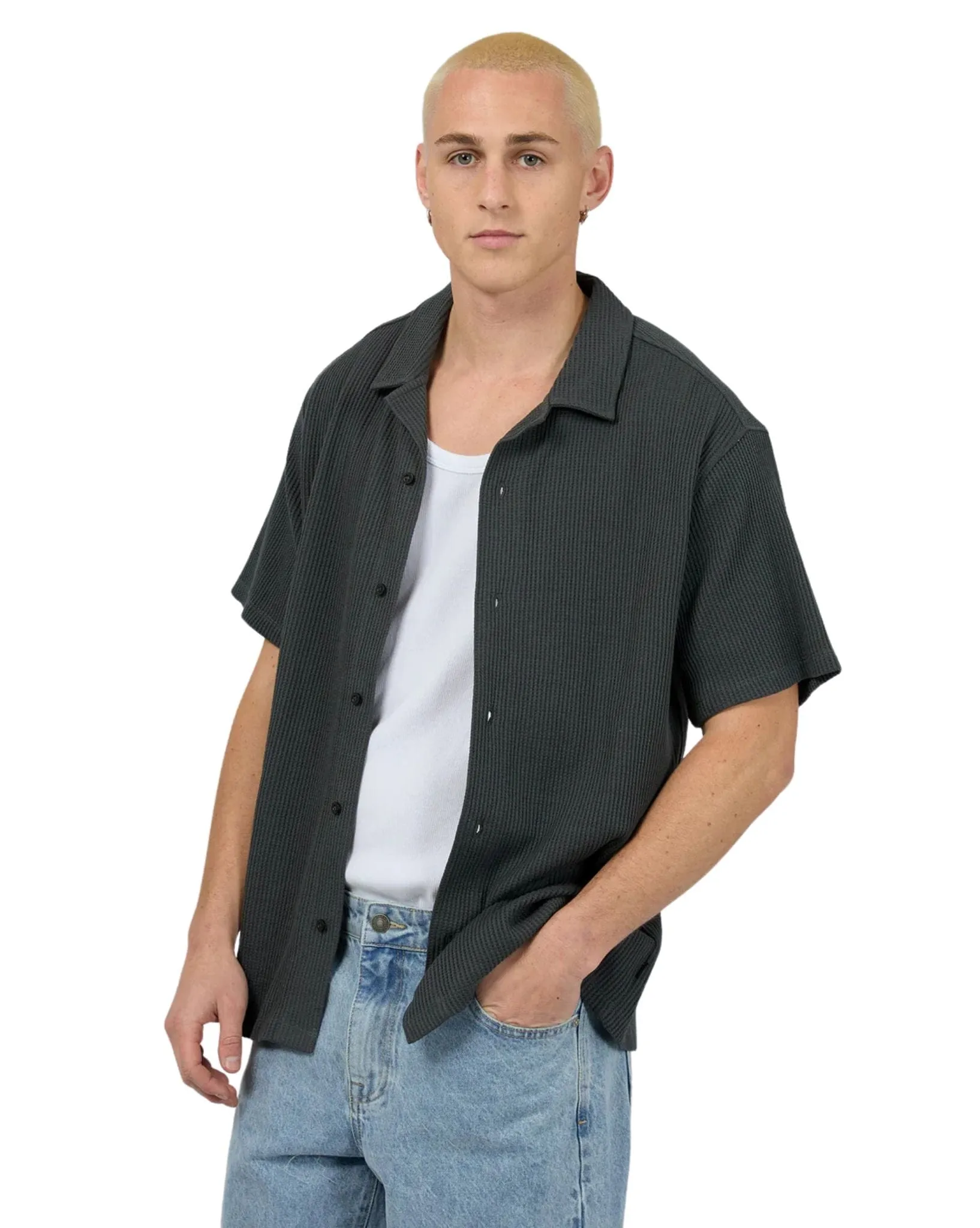 Mens Session Waffle SS Shirt