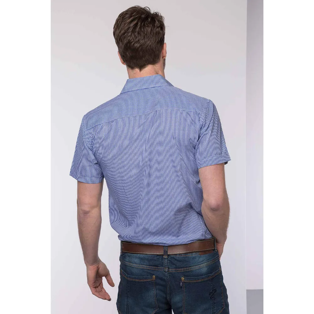 Men's Short Sleeved Check Shirt