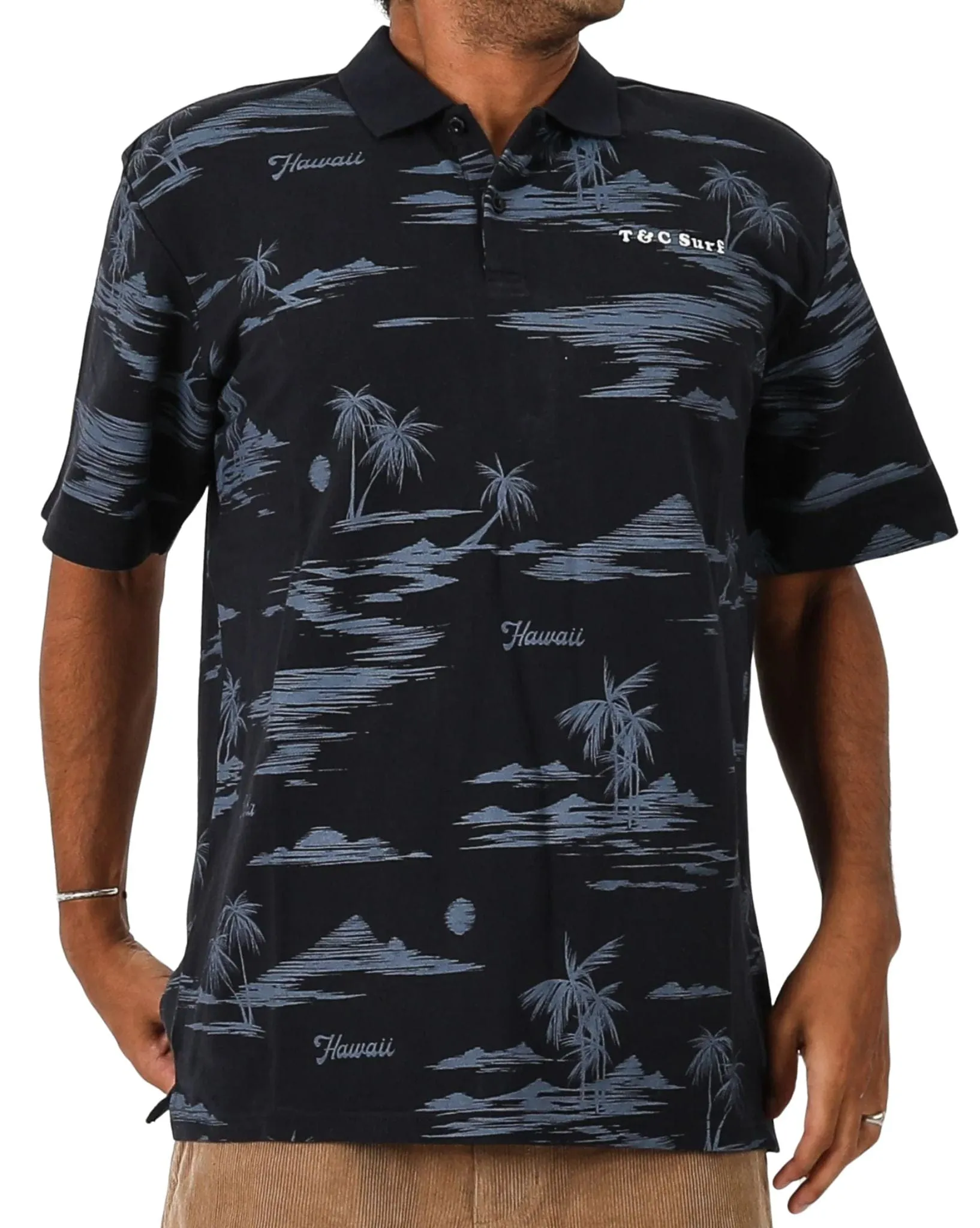 Mens Turtle Bay S/S Polo - Navy