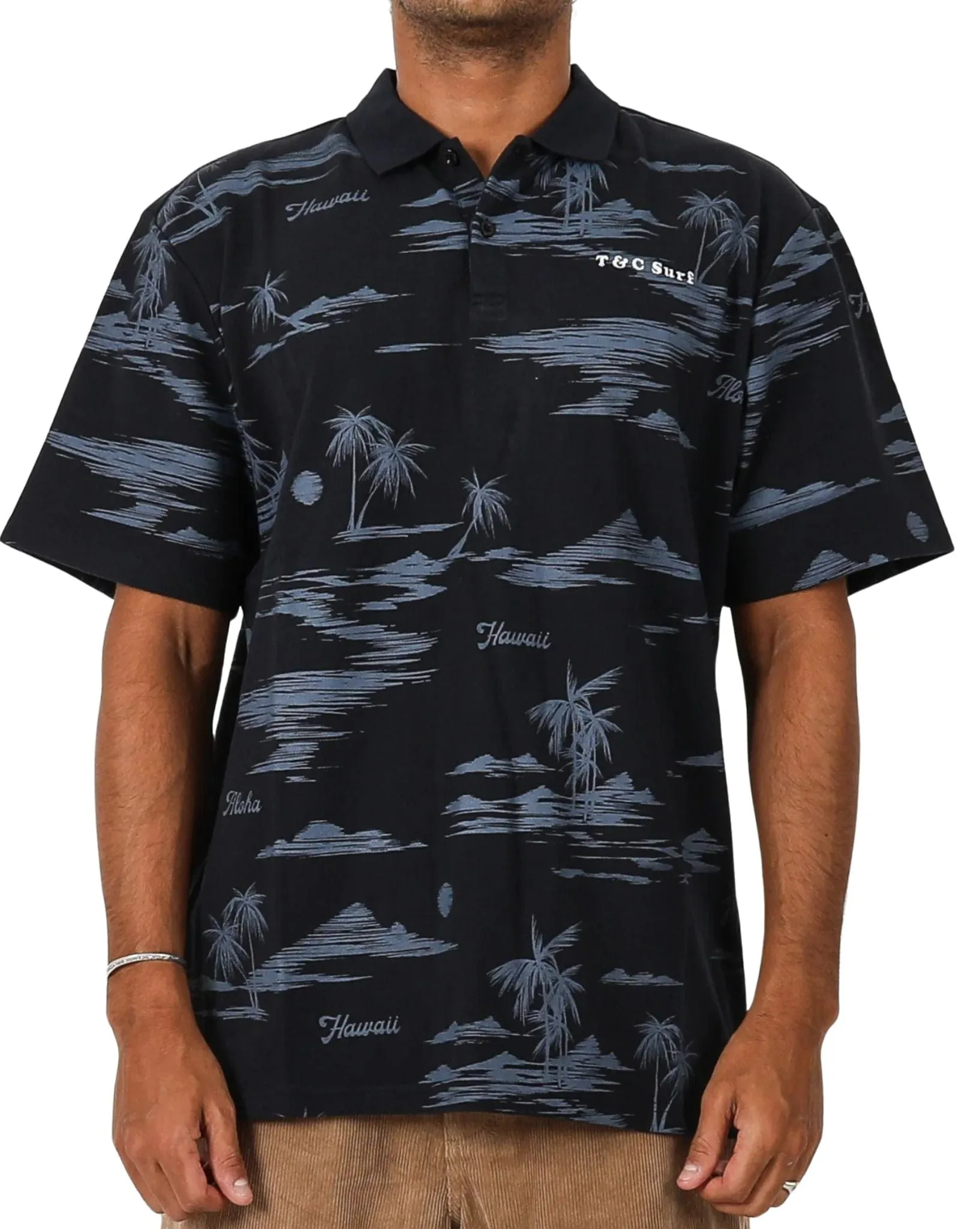 Mens Turtle Bay S/S Polo - Navy