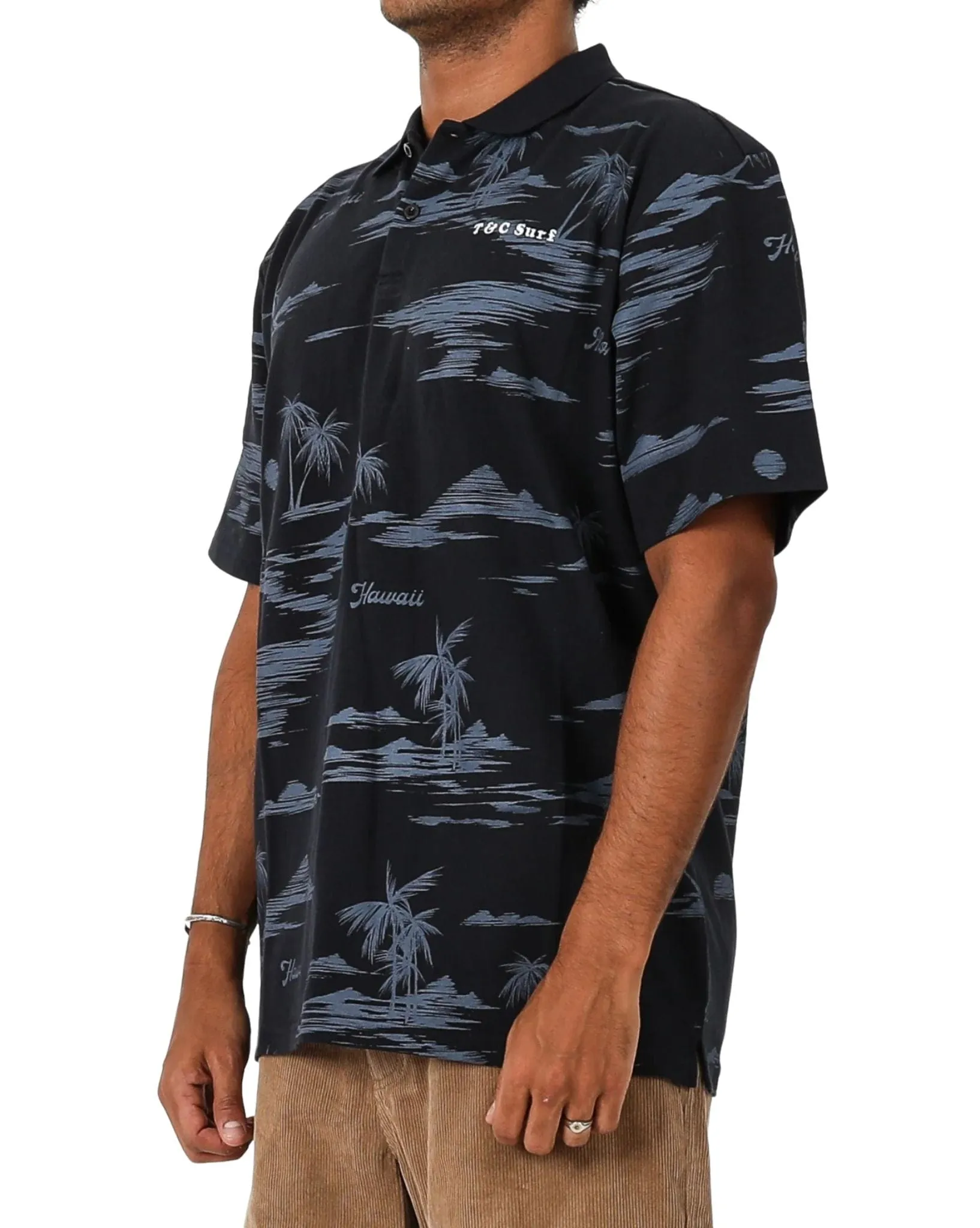 Mens Turtle Bay S/S Polo - Navy