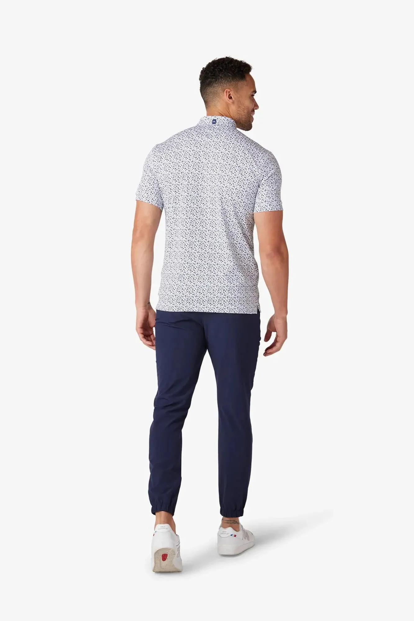 Mizzen Main Green White Navy Floral Print