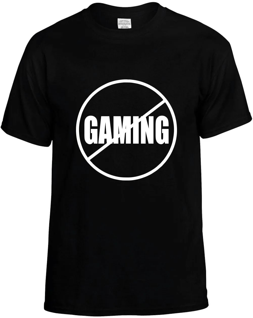 No Gaming Anti-Gaming  Unisex T-Shirt Novelty Graphic Tee Shirt