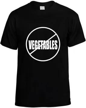 No Vegetables Anti-Vegetables  Unisex T-Shirt Novelty Graphic Tee Shirt