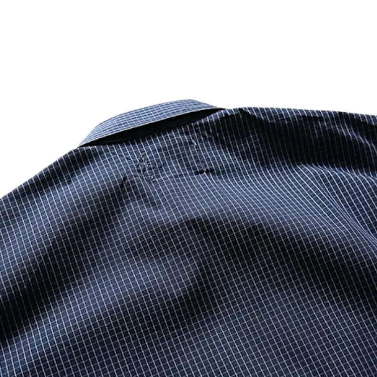 Oversized check shirt with pockets