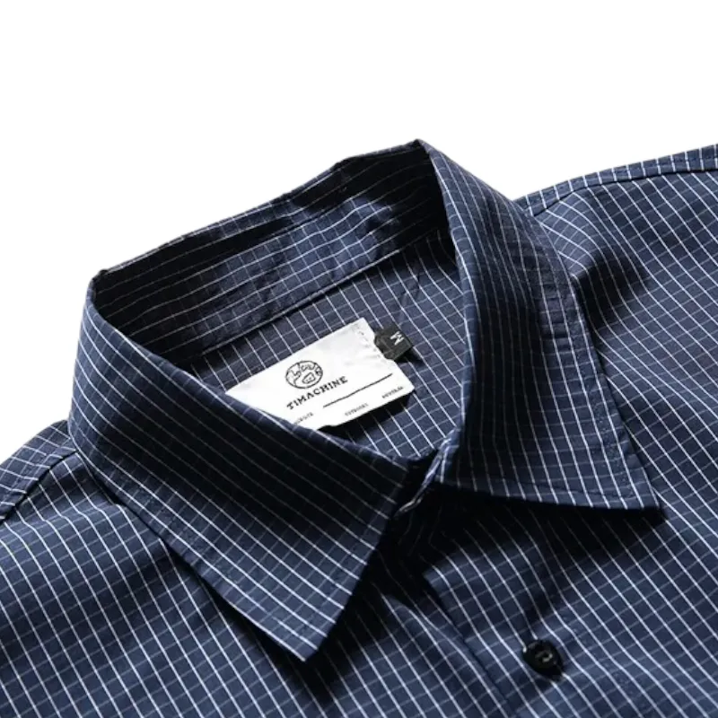 Oversized check shirt with pockets