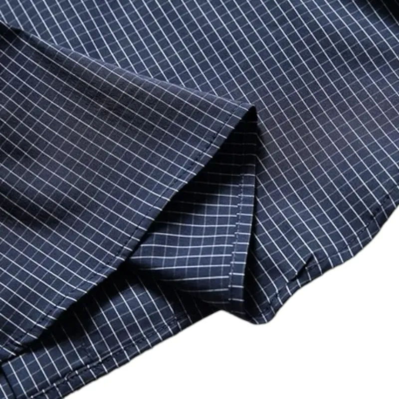 Oversized check shirt with pockets