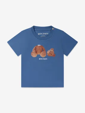 Palm Angels Baby Boys Bear T-Shirt in Blue