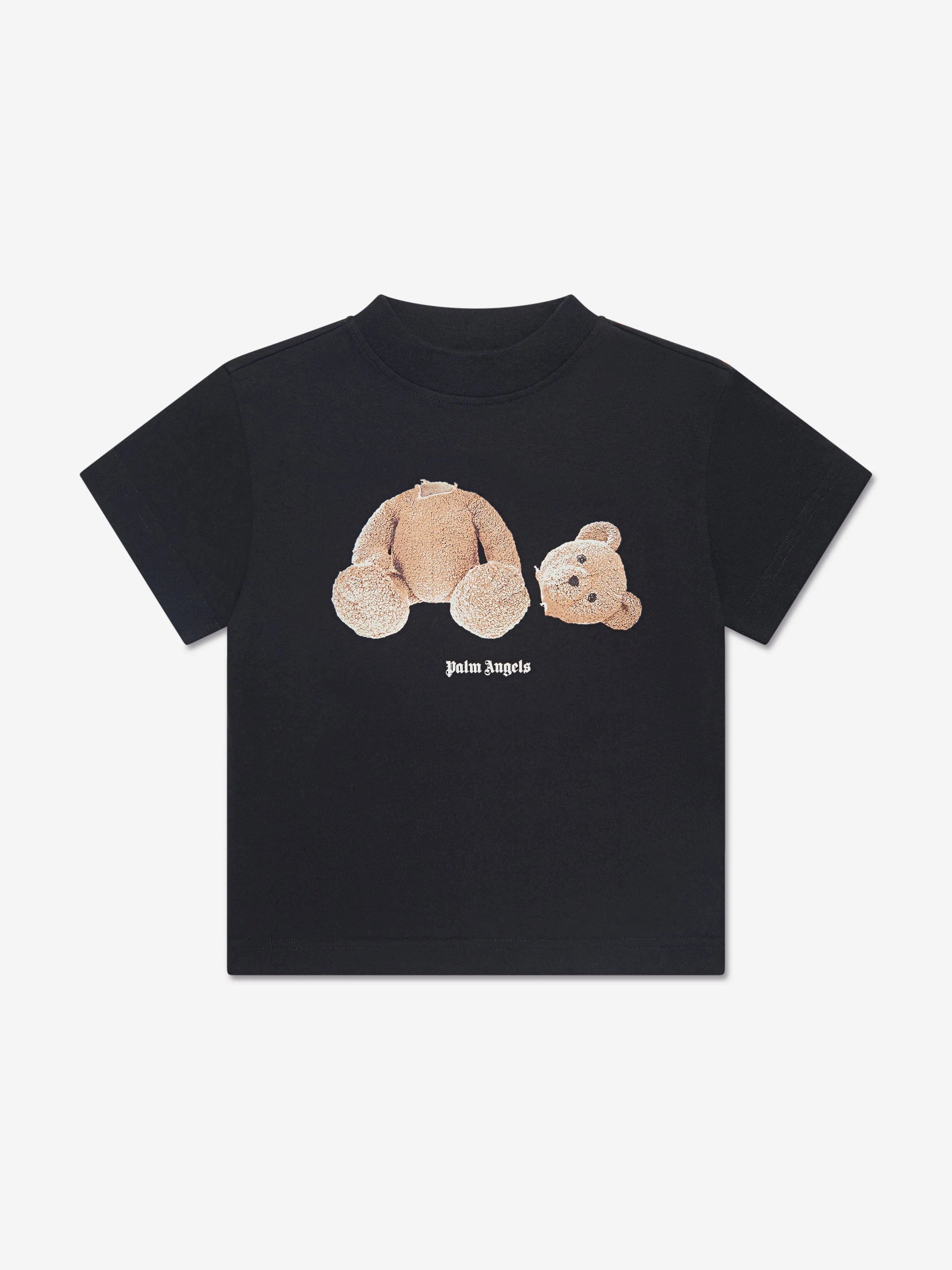 Palm Angels Kids Bear T-Shirt in Black
