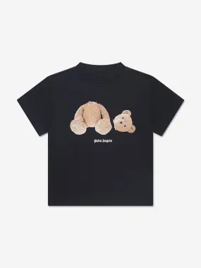 Palm Angels Kids Bear T-Shirt in Black