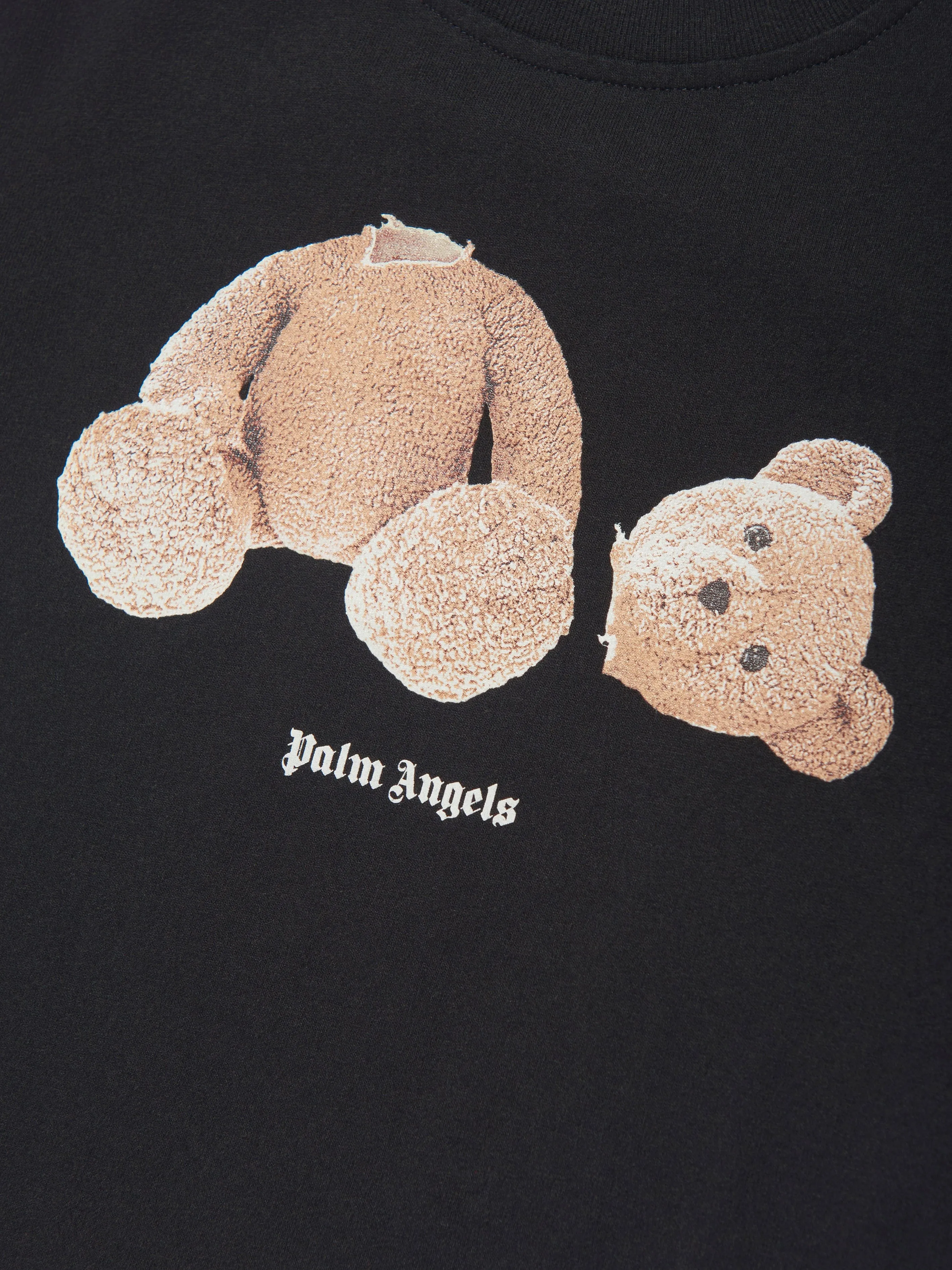Palm Angels Kids Bear T-Shirt in Black