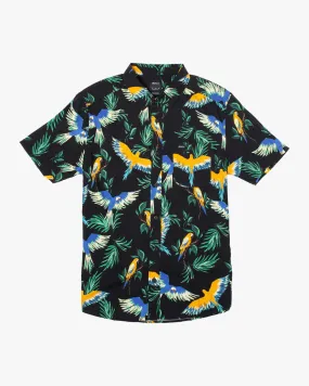 Pandemonium Short Sleeve Shirt - RVCA Black