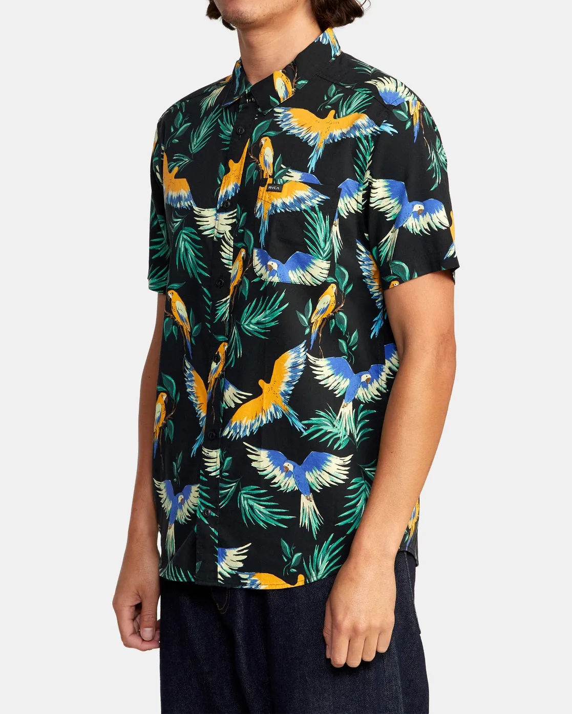 Pandemonium Short Sleeve Shirt - RVCA Black