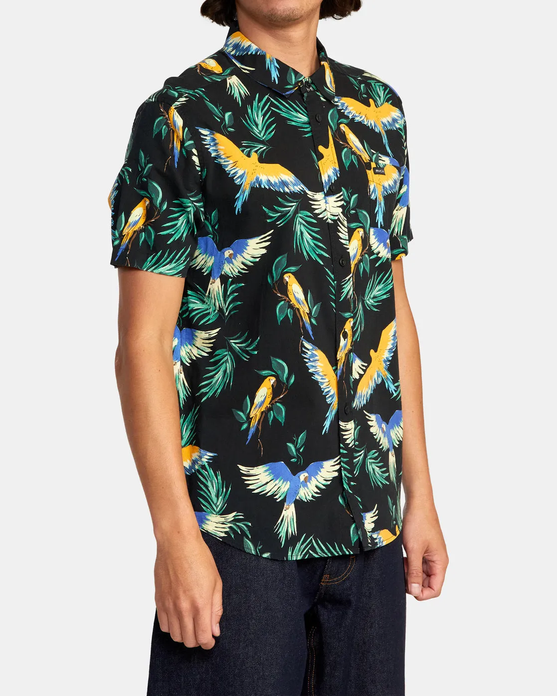 Pandemonium Short Sleeve Shirt - RVCA Black