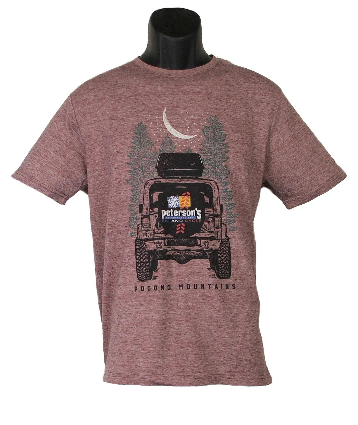 Peterson's Ski and Cycle Moon over the Poconos Tee