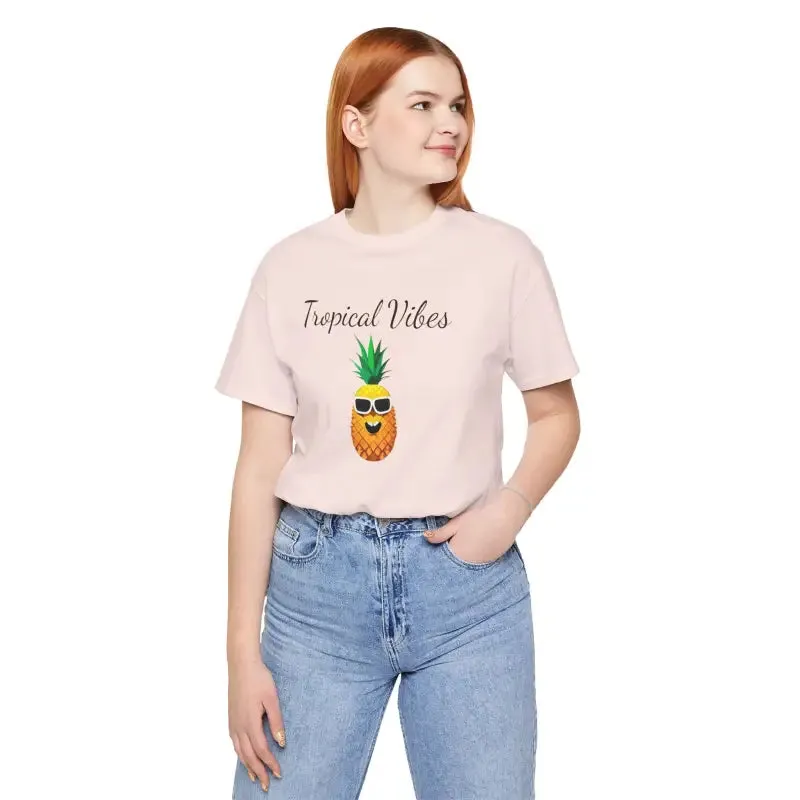 Pineapple Vibes Cozy Unisex Jersey Short Sleeve Tee