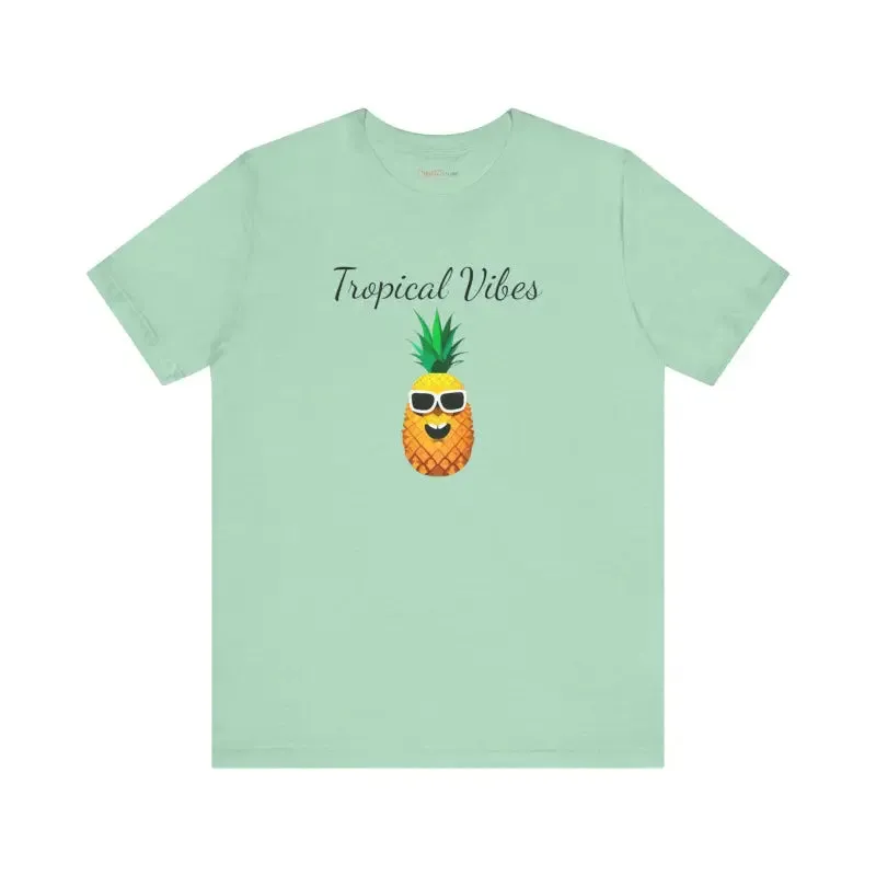 Pineapple Vibes Cozy Unisex Jersey Short Sleeve Tee