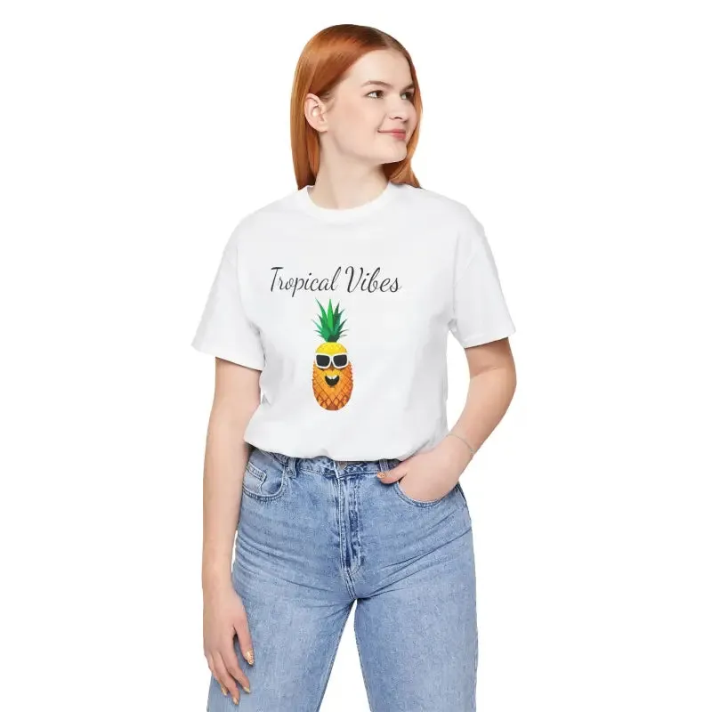 Pineapple Vibes Cozy Unisex Jersey Short Sleeve Tee
