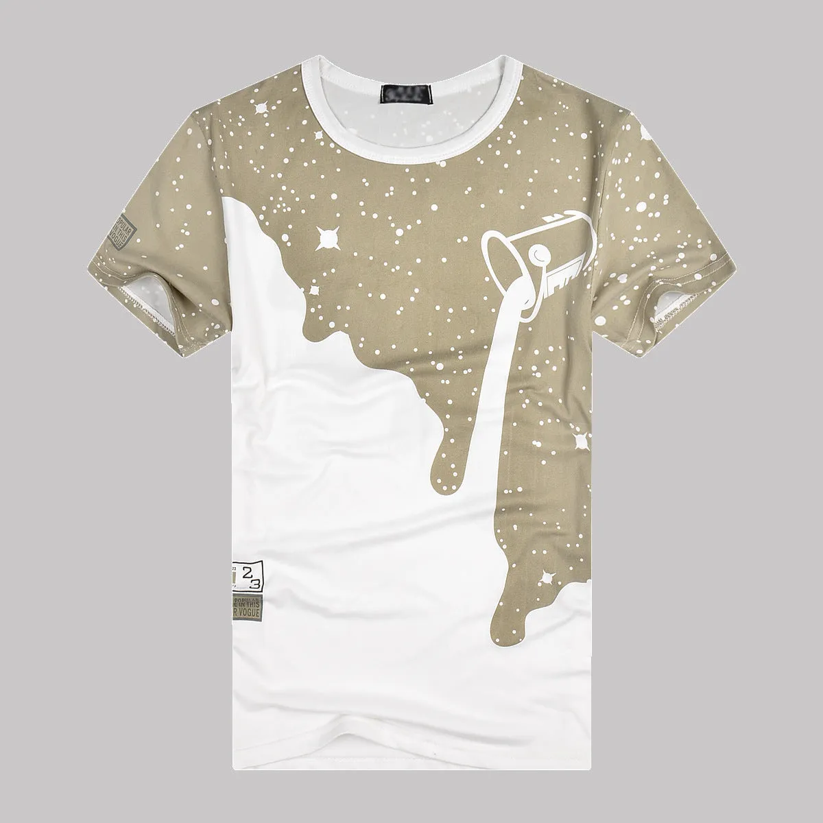 Popular Short Sleeve T-Shirt Summer Slim Look Trendy Matching T-Shirt