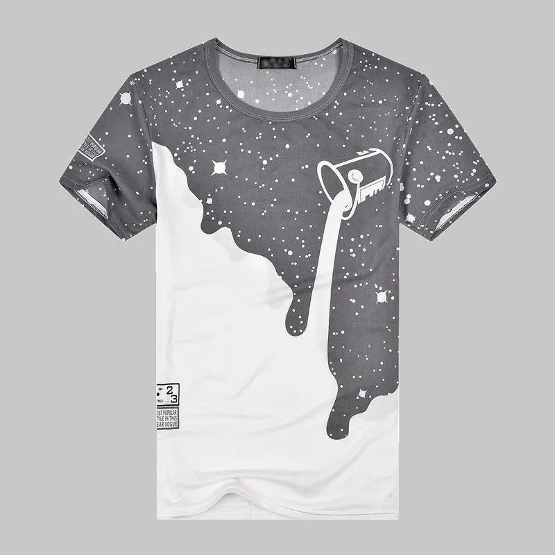 Popular Short Sleeve T-Shirt Summer Slim Look Trendy Matching T-Shirt