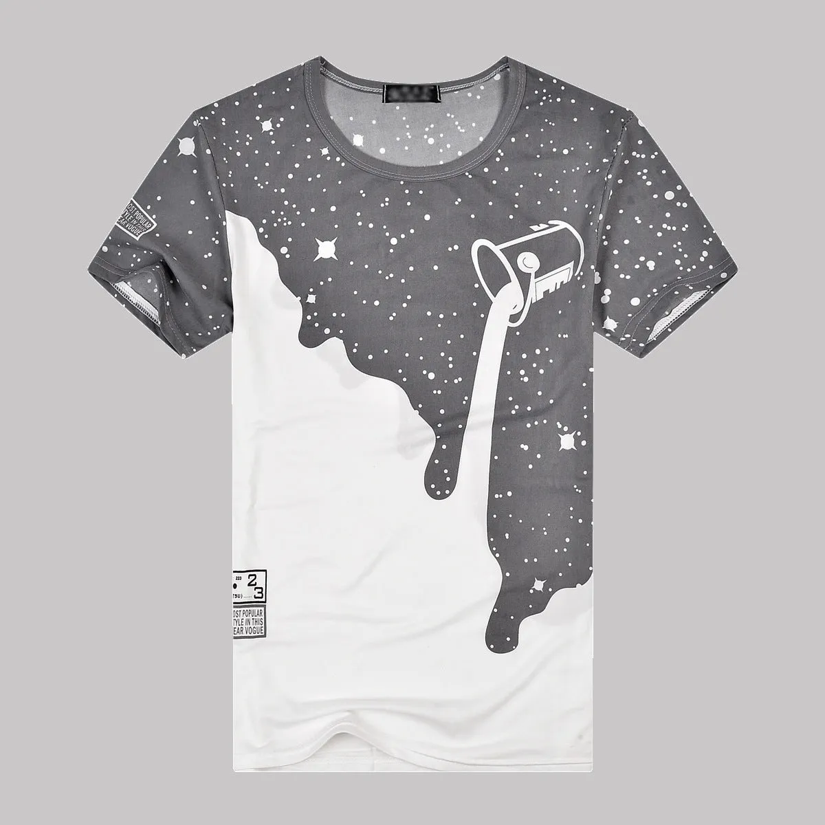 Popular Short Sleeve T-Shirt Summer Slim Look Trendy Matching T-Shirt