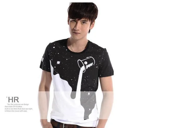 Popular Short Sleeve T-Shirt Summer Slim Look Trendy Matching T-Shirt