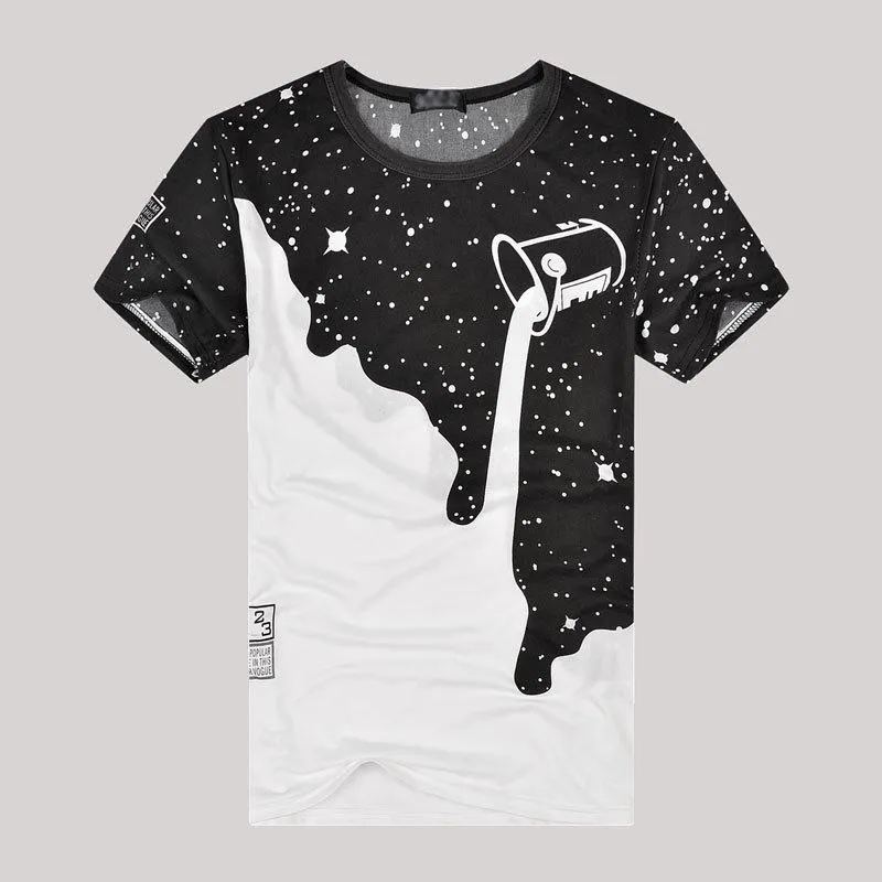 Popular Short Sleeve T-Shirt Summer Slim Look Trendy Matching T-Shirt