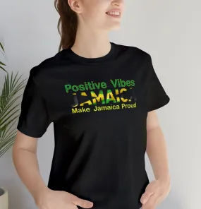 Positive Vibes Shirt | M23 designs cute Tropical clothe funny graphics apparel Jamaica T-shirt