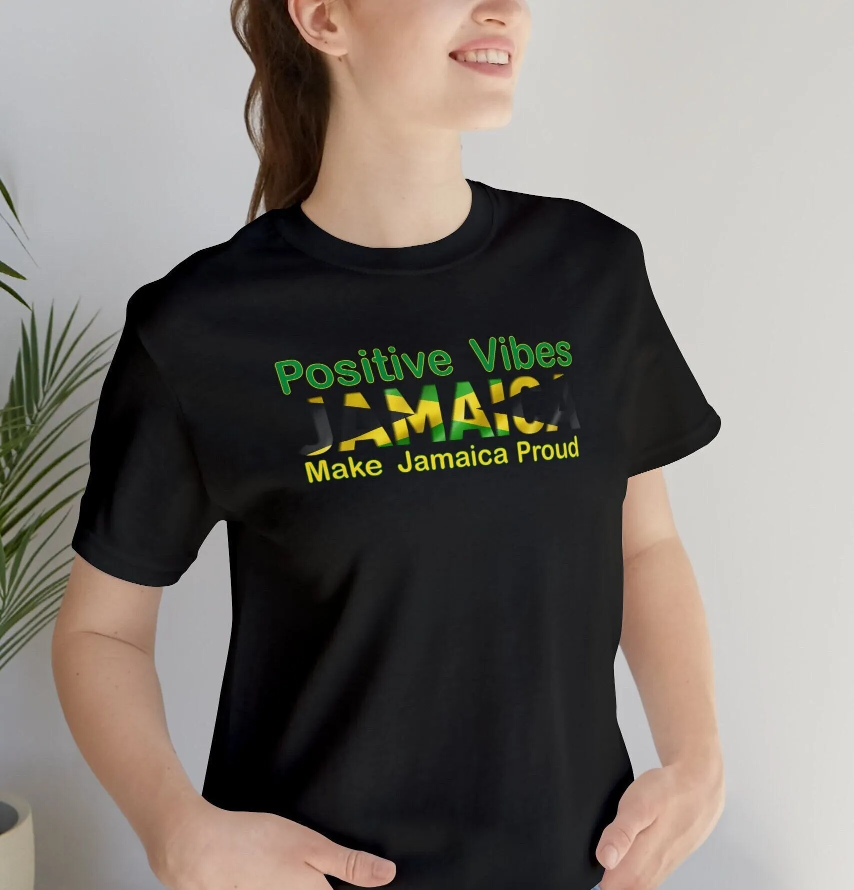 Positive Vibes Shirt | M23 designs cute Tropical clothe funny graphics apparel Jamaica T-shirt