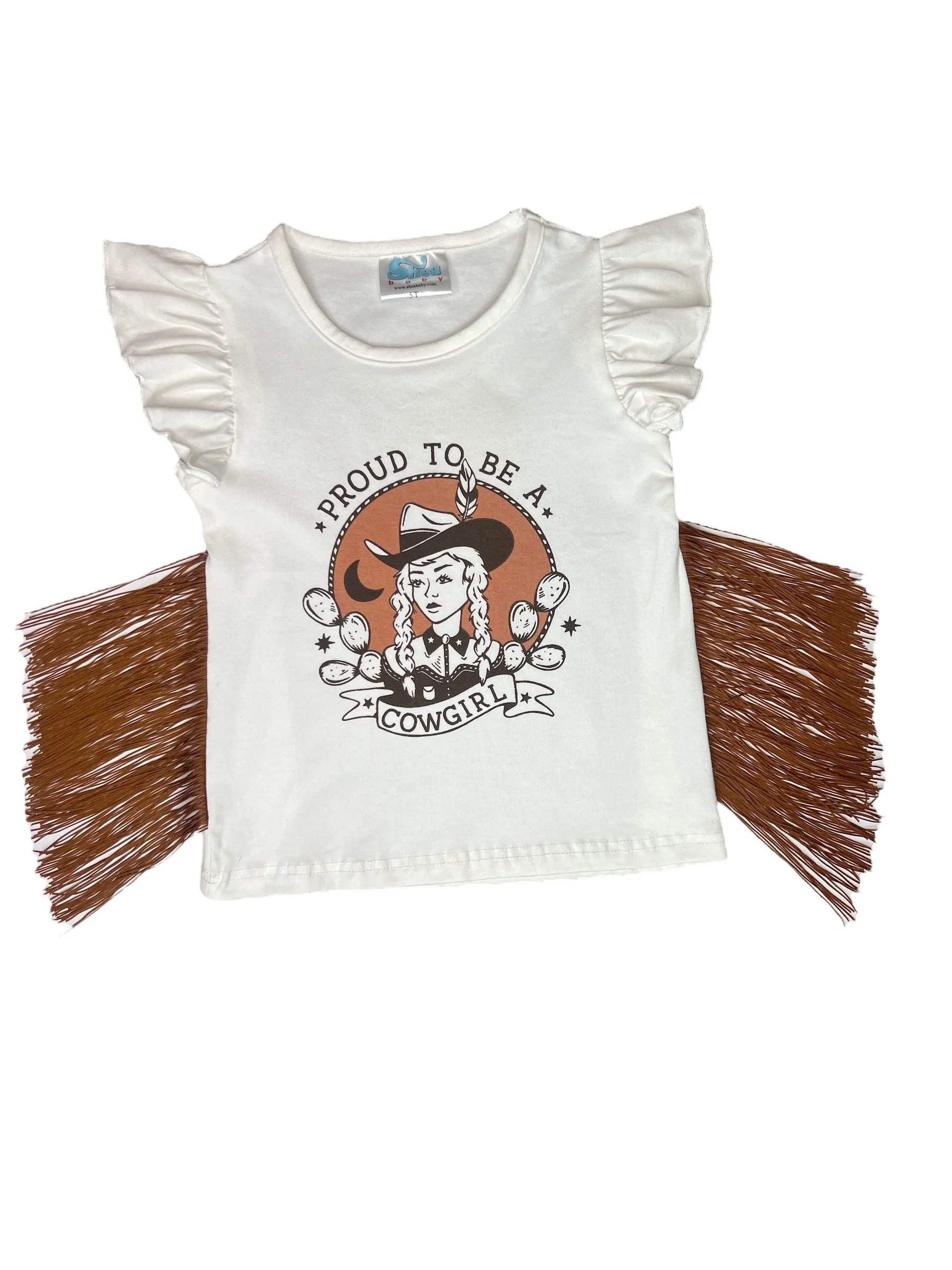 Proud to be a Cowgirl Fringe Shirt (6-7)