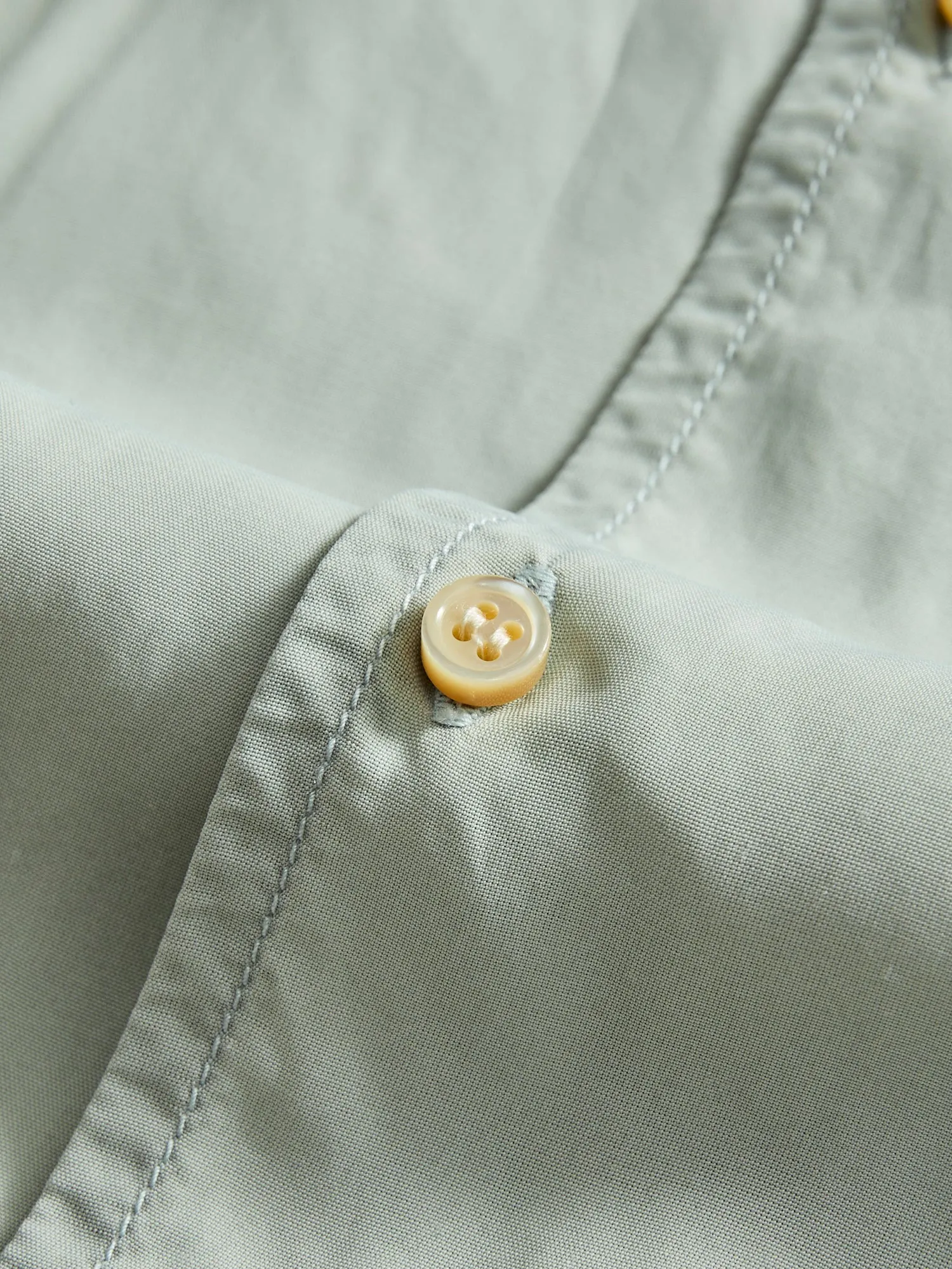 Rayon Hawk Short Sleeve Shirt in Sax