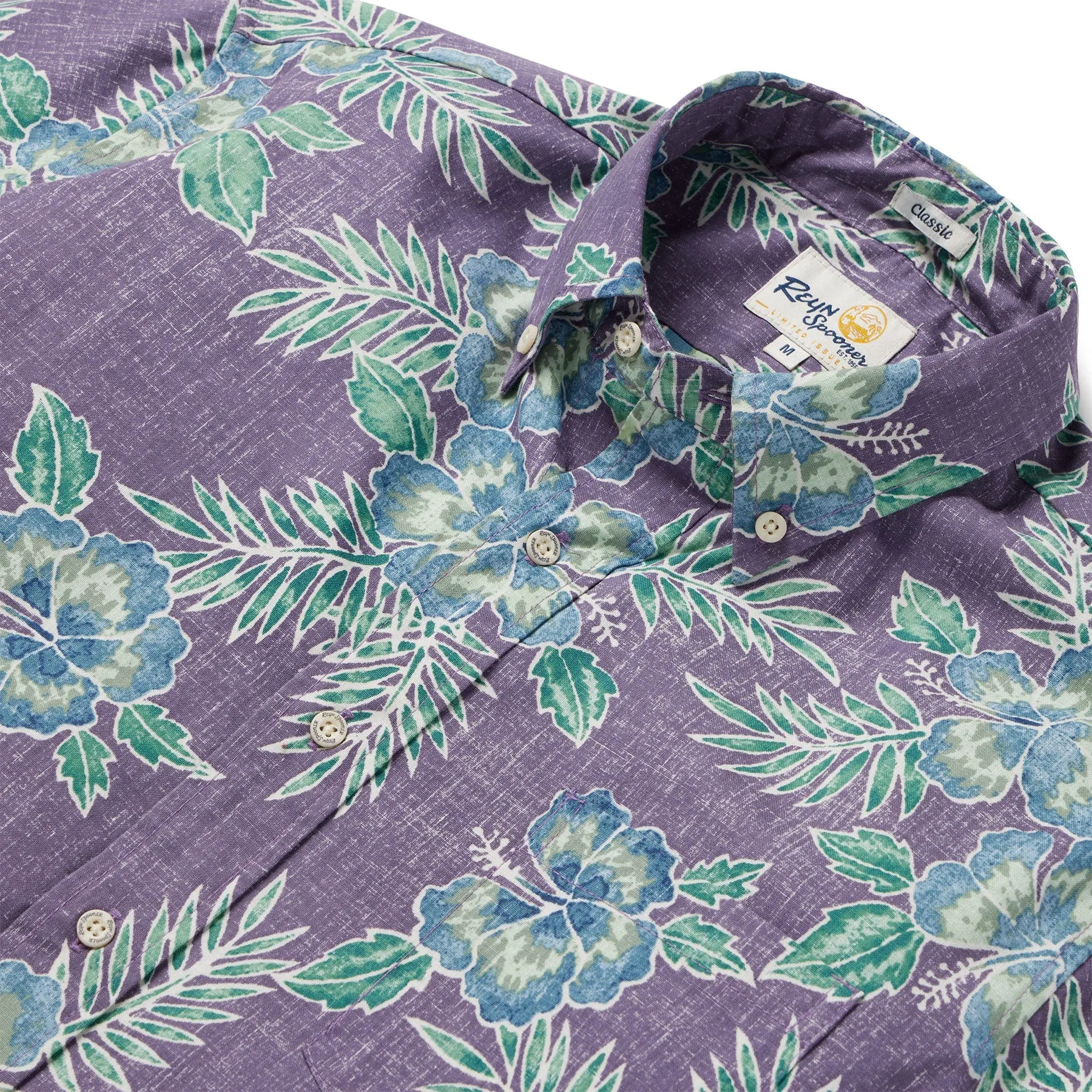 Reyn Spooner Pua AloAlo Button Front Camp Shirt
