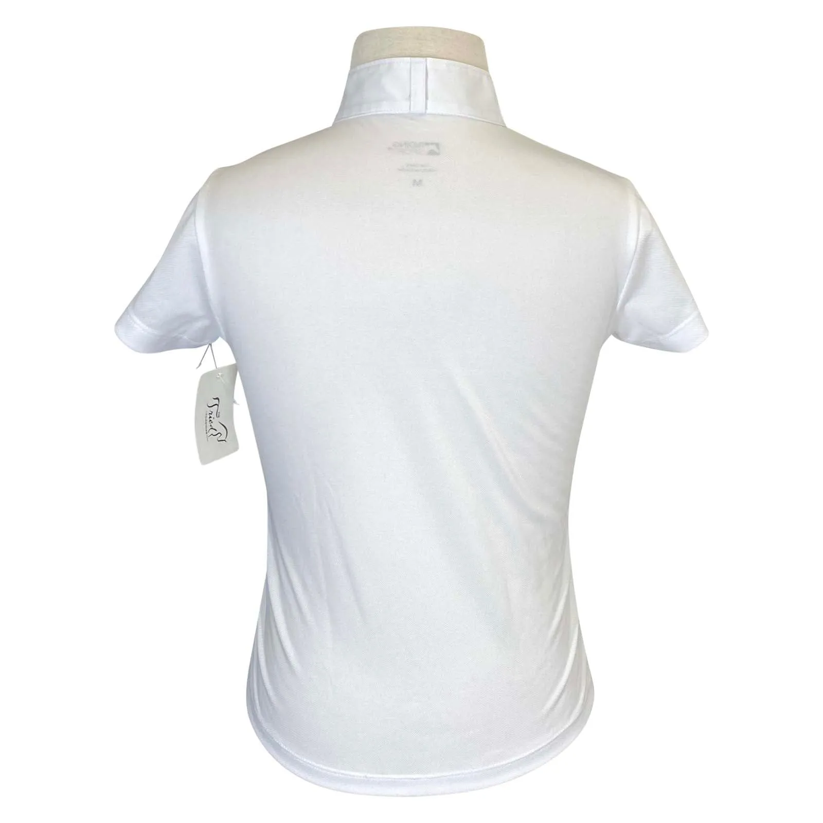 Riding Sport Kids’ Essential Short Sleeve Show Shirt in White - Children's XL