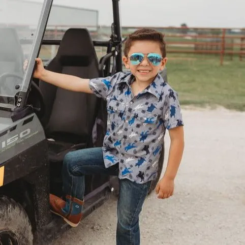 Roughstock Pearl Snap Shirt Kid (6-7)