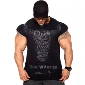 Ryan Body Builder Men Gyms Fitness Slim T-shirt Workout Cotton Tops