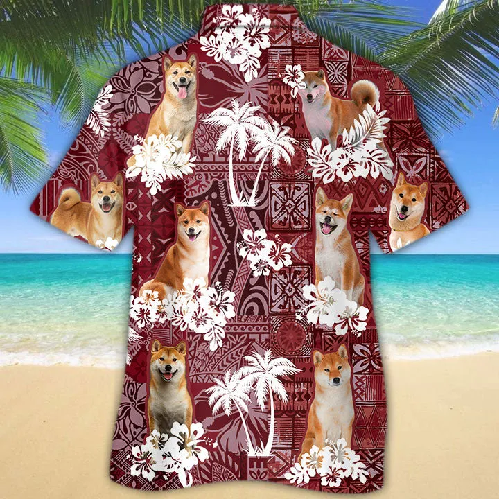 Shiba Inu Hawaiian Shirt, Cute Dog Hawaiian Shirt